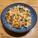 Mac and Blue Cheese with sriracha