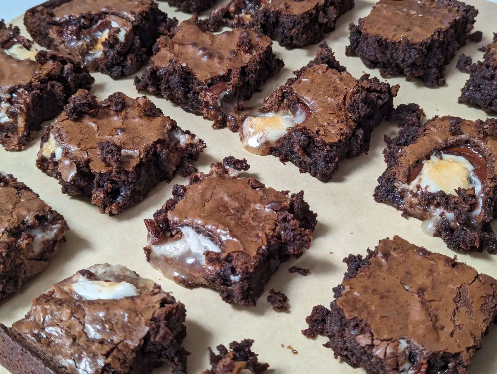 Creme egg brownies